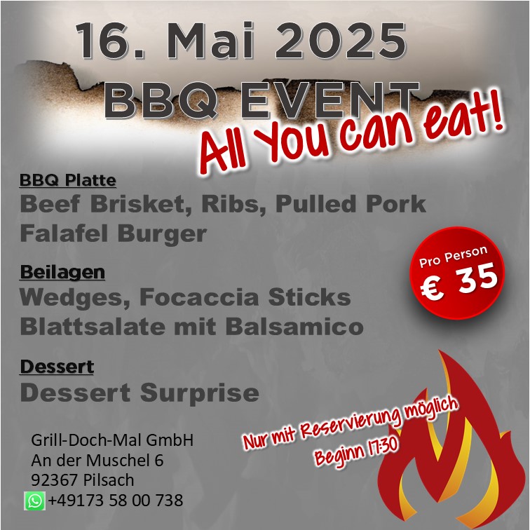 BBQ Abend 16.05.2025