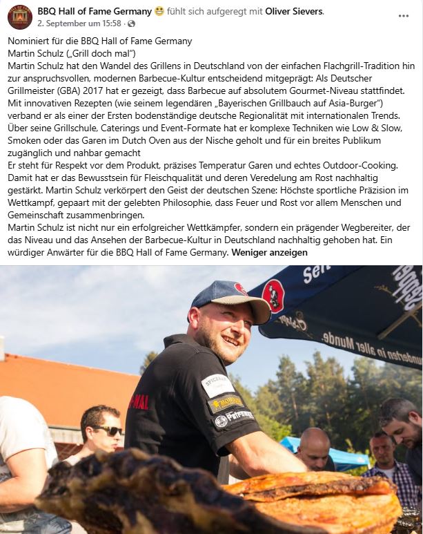 BBQ Hall of Fame Germany